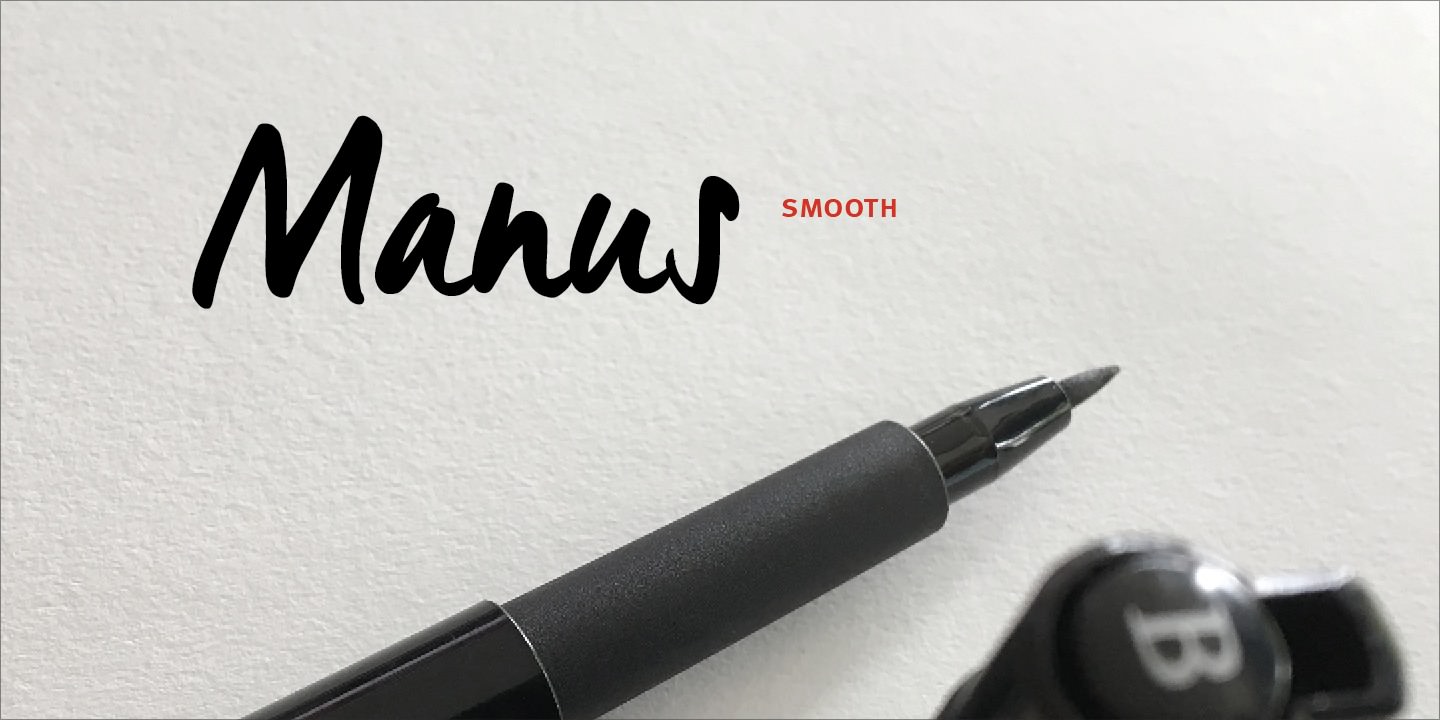 Пример шрифта Manus Smooth #1